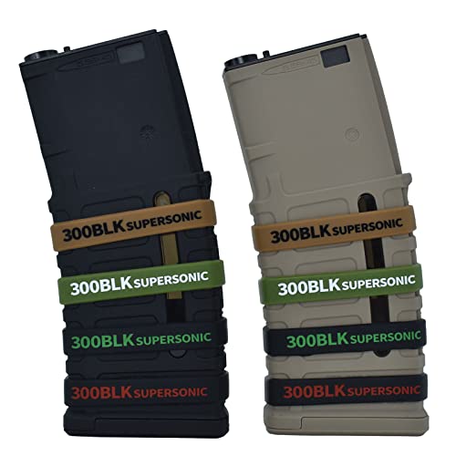 300 BLK Supersonic Magazine Marking Bands - Red, 12 Pack