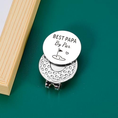 Magnetic Golf Ball Marker Hat Clip - Best Papa by Par