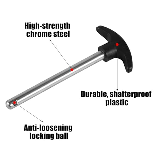 Crescent-Shaped Weight Stack Pin - Chrome-Plated Steel Fitness Accessory 1