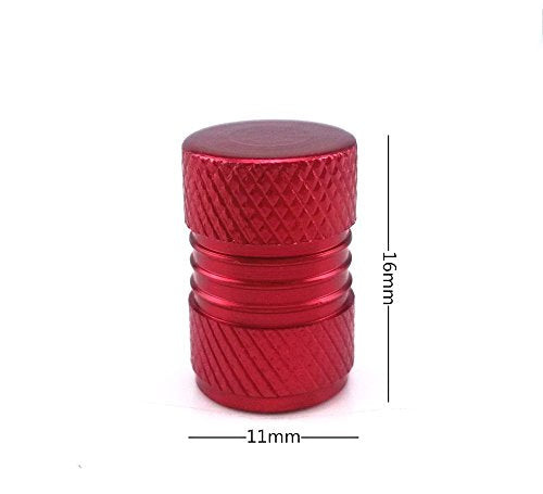 28pcs Colorful Aluminum Bicycle Tire Valve Caps - Wheel Hub Shape