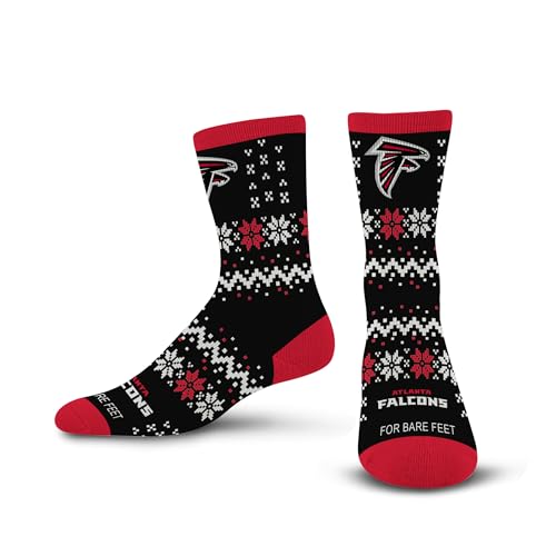 Atlanta Falcons Youth Team Sweater Crew Socks - One Size