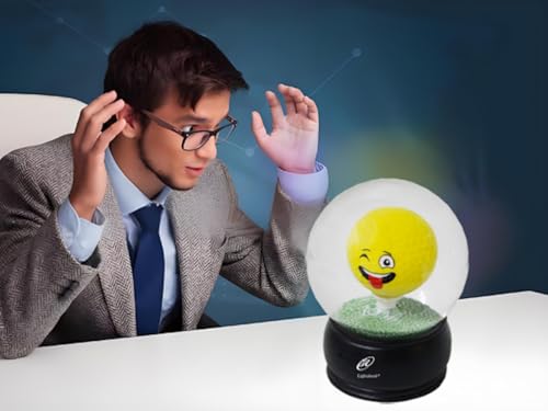 Emoticon Golf Water Globe Puzzle – Fun Desk Challenge & Brain Teaser