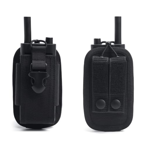 Dotacty Tactical Radio Pouch - Two-Way Radio Holster for Duty Belt, Nylon Holster Case
