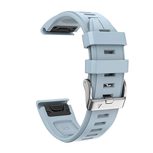 Sea Blue NotoCity 20mm Fenix Watch Band for Fenix 5S/5S Plus/6S/6S Pro/D2 Delta S – Silicone Sport Strap