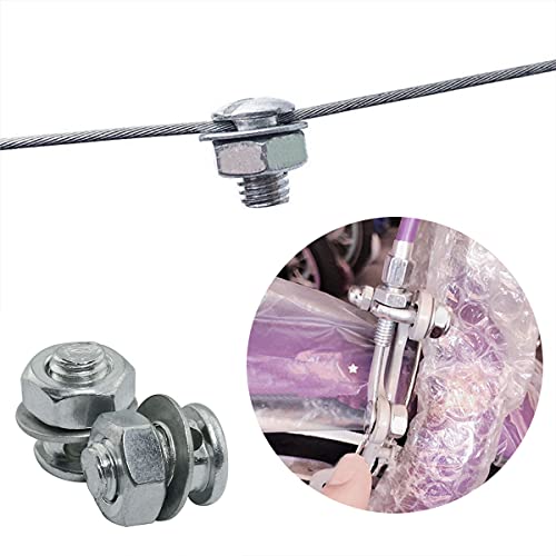 8-Piece Bicycle Brake Cable Clamp Locking Screw Set