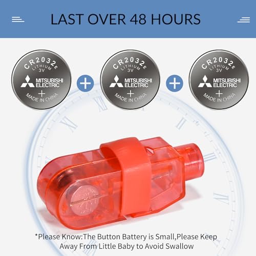 50 Pcs Red Finger Lights - LED Flashlights for Kids Parties