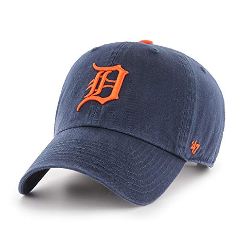 Detroit Tigers Clean Up Hat - Navy & Orange