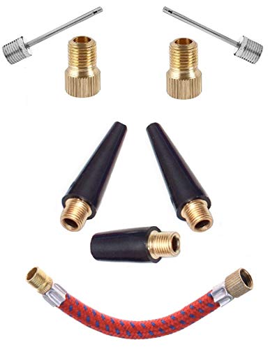 Presta to Schrader Valve Adapter Kit - Inflator Pump Nozzles