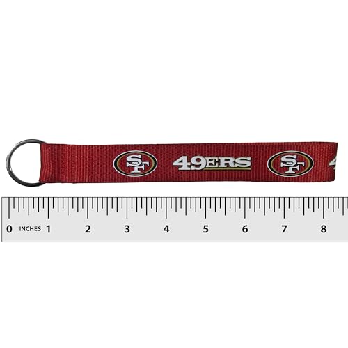 San Francisco 49ers Lanyard Key Chain - One Size Red