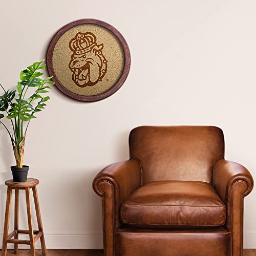 Monochrome Logo Note Board - James Madison Dukes Mascot Sign