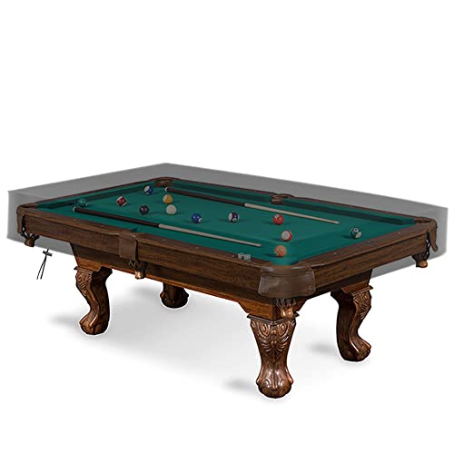 Waterproof Billiard Table Cover - 8FT Black - Scratch & UV Resistant
