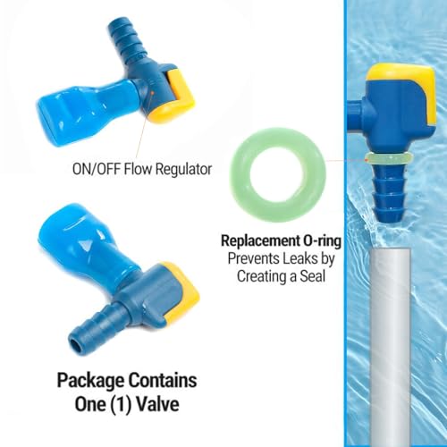 5Pcs Multicolored Bite Valve Replacement Kit with Shutoff Valve