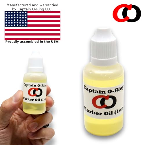 Marker Oil Lubricant - 1 oz O-Ring Safe Dropper Oil for Paintball & Airsoft