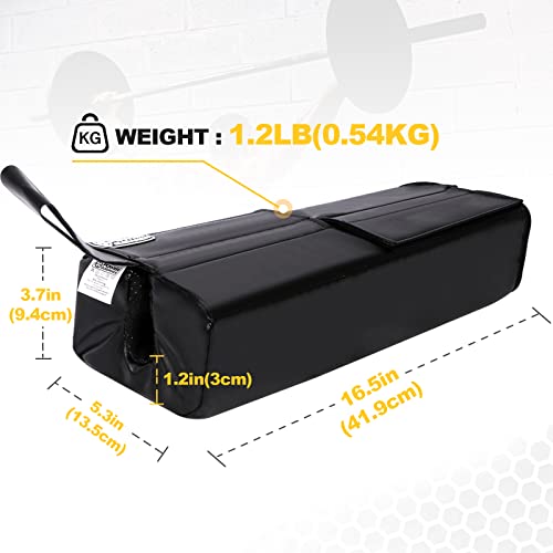 Square Hip Thrust Pad for Barbell & Weight Lifting - Black