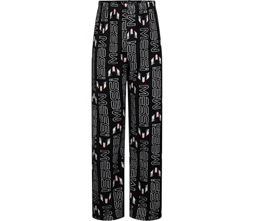 Youth Lifestyle Long Sleep Pants - Loose-Fit Pajama Bottoms - Messi Name Stripe Pant