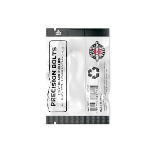 Independent 1.5-inch Phillips Skateboard Hardware Cross Bolts - Black
