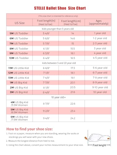 Ballet Shoes for Kids - Professional Dance Slippers, Close-Fit PU