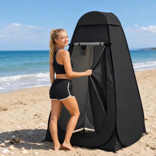 RUIGdye Extra-Tall Waterproof Portable Privacy Shower Tent for Camping & Outdoor Use