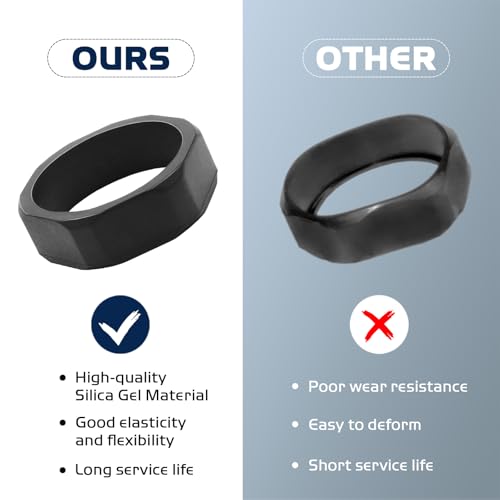 Anti-Roll Ring for 40mm Lens Flashlights - Durable Silicone