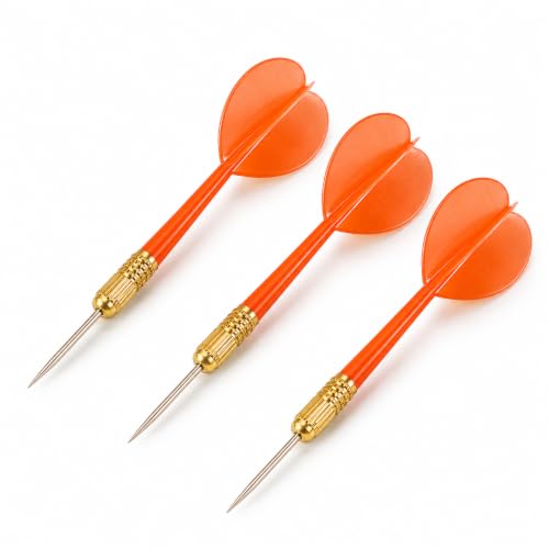 Plastic Throwing Dart Arrows Toy - 12-Pack, 5-Inch Red Darts