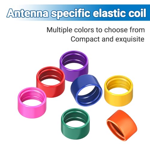 Two-Way Radio Antenna Color Bands - 7 Pack for Walkie Talkies
