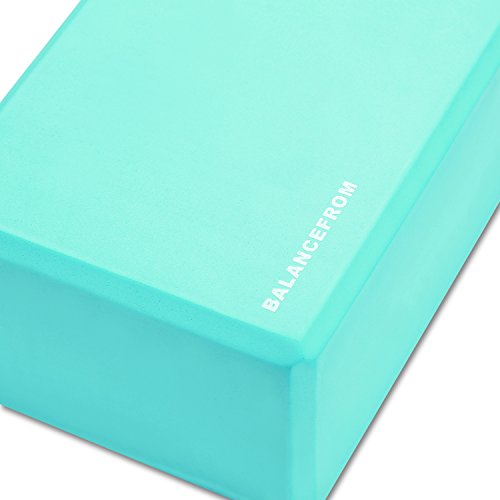 High Density Yoga Blocks - Set of 2, 9"x6"x4" Each - Green