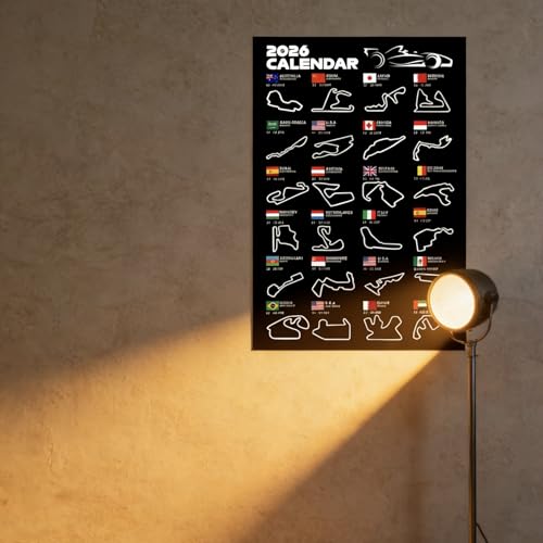 Formula 1 Poster Wall Art - Black Canvas Print (23.6x15.7 inch)