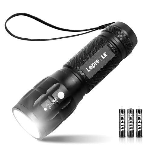 LED Flashlight with Adjustable Focus - Waterproof, Compact, Bright