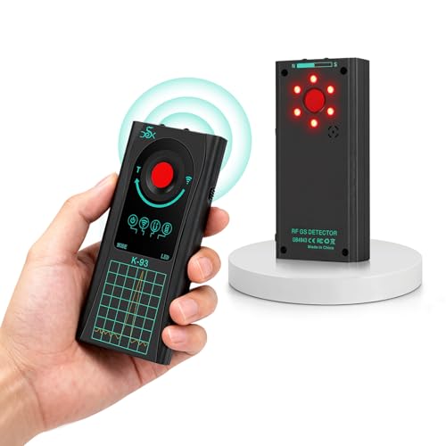 Hidden Spy Camera Detector, 2025 Upgraded GPS Tracker Detector, RF Signal & Bug Sweeper Detector, Smart Anti-Spy Device for Travel, Hotel, Bathroom & Car Security