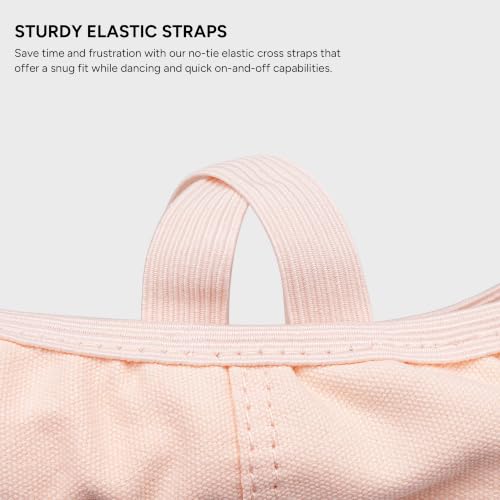 Stelle Ballet Shoes Canvas Ballet Slippers for Women & Girls - Pink, Size 8