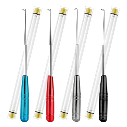 4-Piece Stainless Steel Fishing Hook Remover Set with Storage Tube