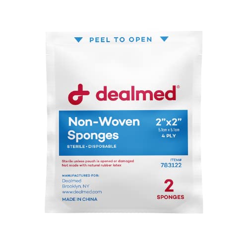 2" x 2" Sterile Gauze Pads - 4-Ply Wound Care (25 Count)