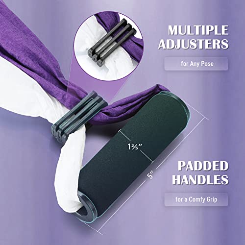 Aerial Yoga Swing Kit - Strong Yoga Hammock with Ceiling Mount - Purple