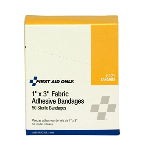 Flexible Fabric Adhesive Bandages 1" x 3" - 50 Count Box