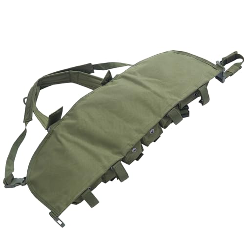 Adjustable Tactical Chest Rig for Airsoft with Mag Pouches - Gn