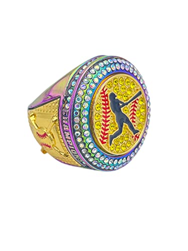 Softball Champion Ring - Player Award with Assorted Colors