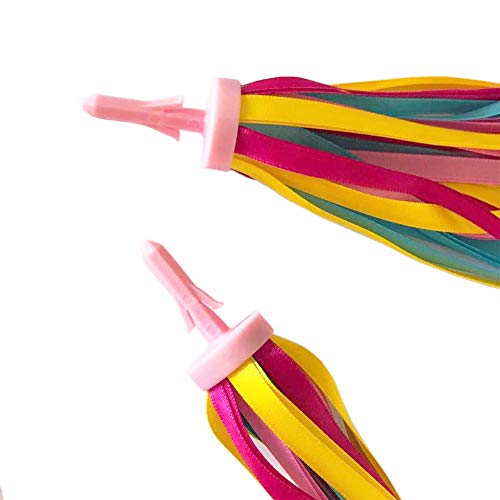 Rainbow Bicycle Handlebar Streamers - Colorful Bike Tassels for Kids