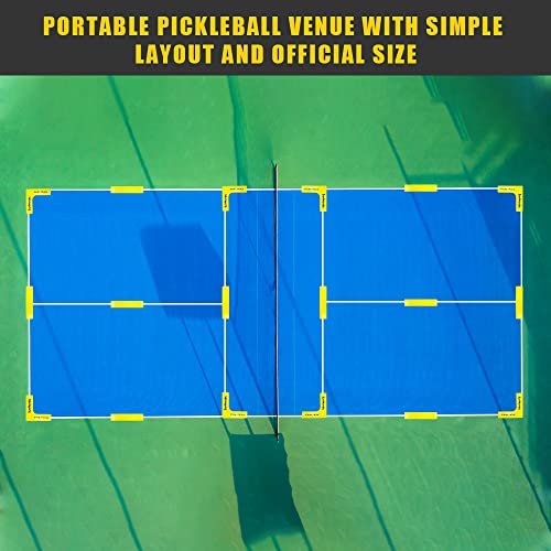 Pickleball Court Marker Kit with Carry Bag - Yellow