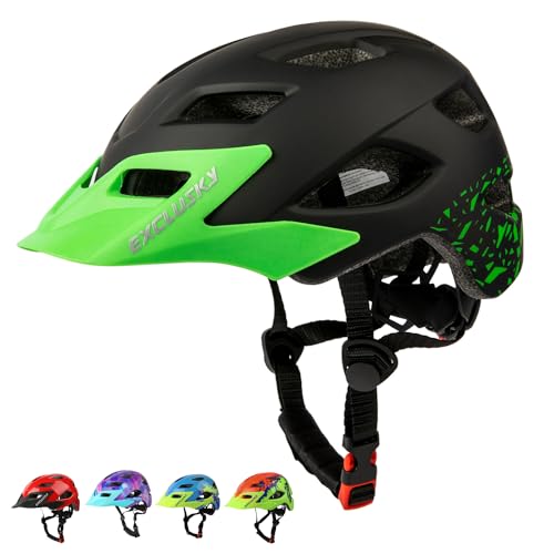 Kids Bike Helmet - Adjustable Safety Lightweight for Ages 5-8 - Black / Small