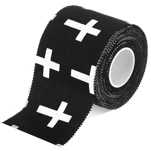 Athletic Tape 2 Inch x 23 ft Cotton - Black for Sports