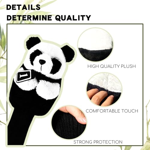 Panda Golf Driver Head Cover - Plush Animal Golf Club Protector for Men & Women