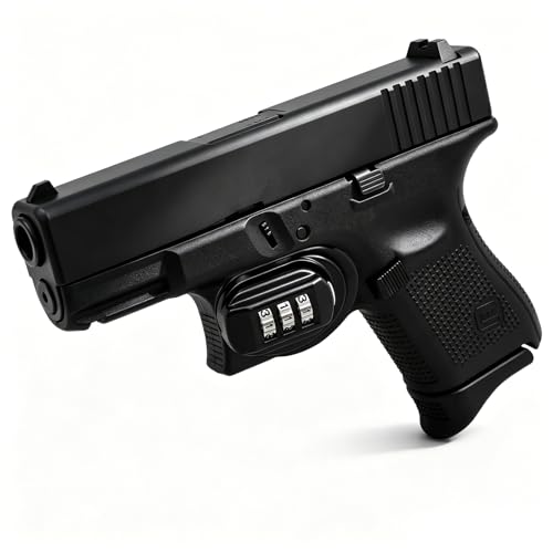3-Digit Combination Trigger Lock for Firearms - Pure Black