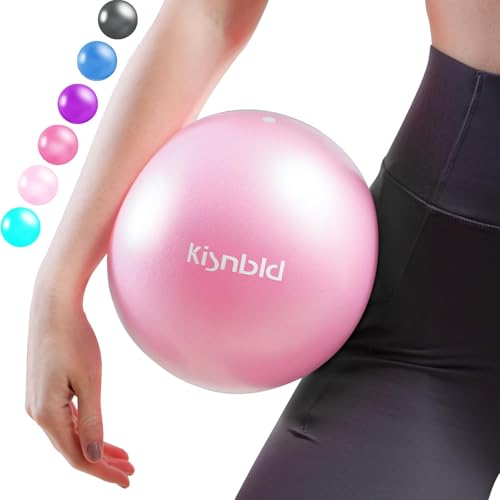 9 Inch Mini Pilates Ball - Anti-Burst Non-Slip Yoga Ball for Core Strength & Stability