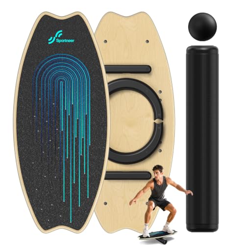 Balance Board Trainer - 7 Modes Wobble Board Set - Blue