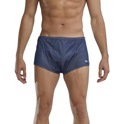 Men's Poly Mesh Resistance Swim Shorts - Square Leg Workout Trunks