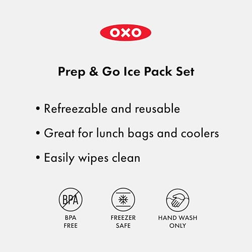 Dual-Compartment Ice Pack Set - Ocean Blue