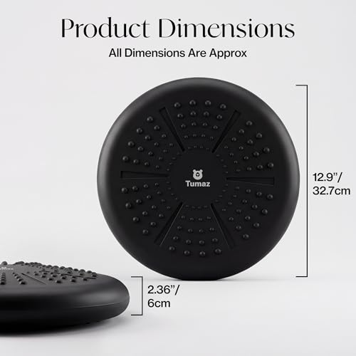 Wobble Cushion Wiggle Seat - Core Balance Disc 13" - Black