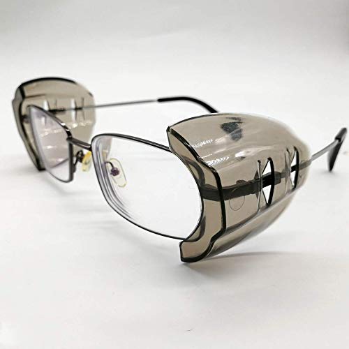 Safety Eyeglass Side Shields - Medium (2 Pairs) - Grey
