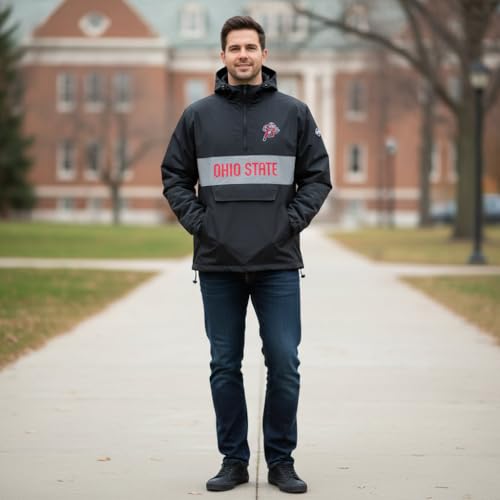 Alpha Anorak Jacket - Ohio State Black, XX-Large