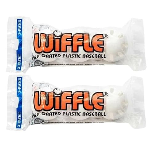 Wiffle Baseballs - Pack of 2 Official Size 9-Inch Soft Training Balls